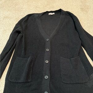 J Crew lightweight black cardigan size XS